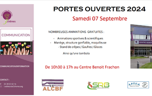 Portes ouvertes SRB au CBF le 7 sept 2024