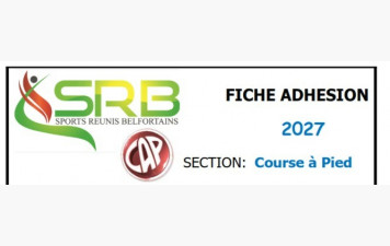Fiche adhésion / renouvellement section SRB CàP saison 2026-2027
