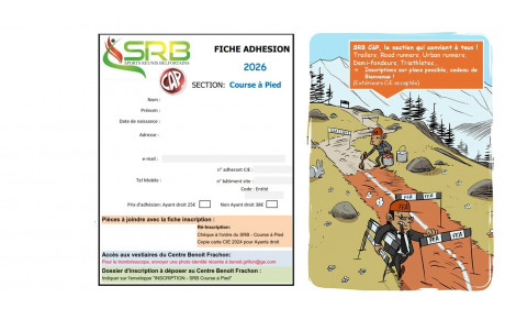 Fiche adhésion / renouvellement section SRB CàP saison 2026-2027