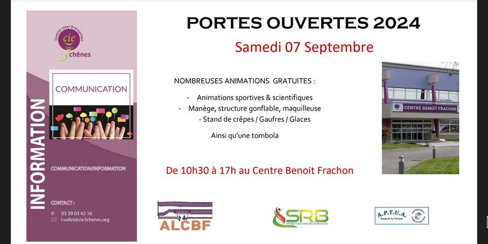 Portes ouvertes SRB au CBF le 7 sept 2024